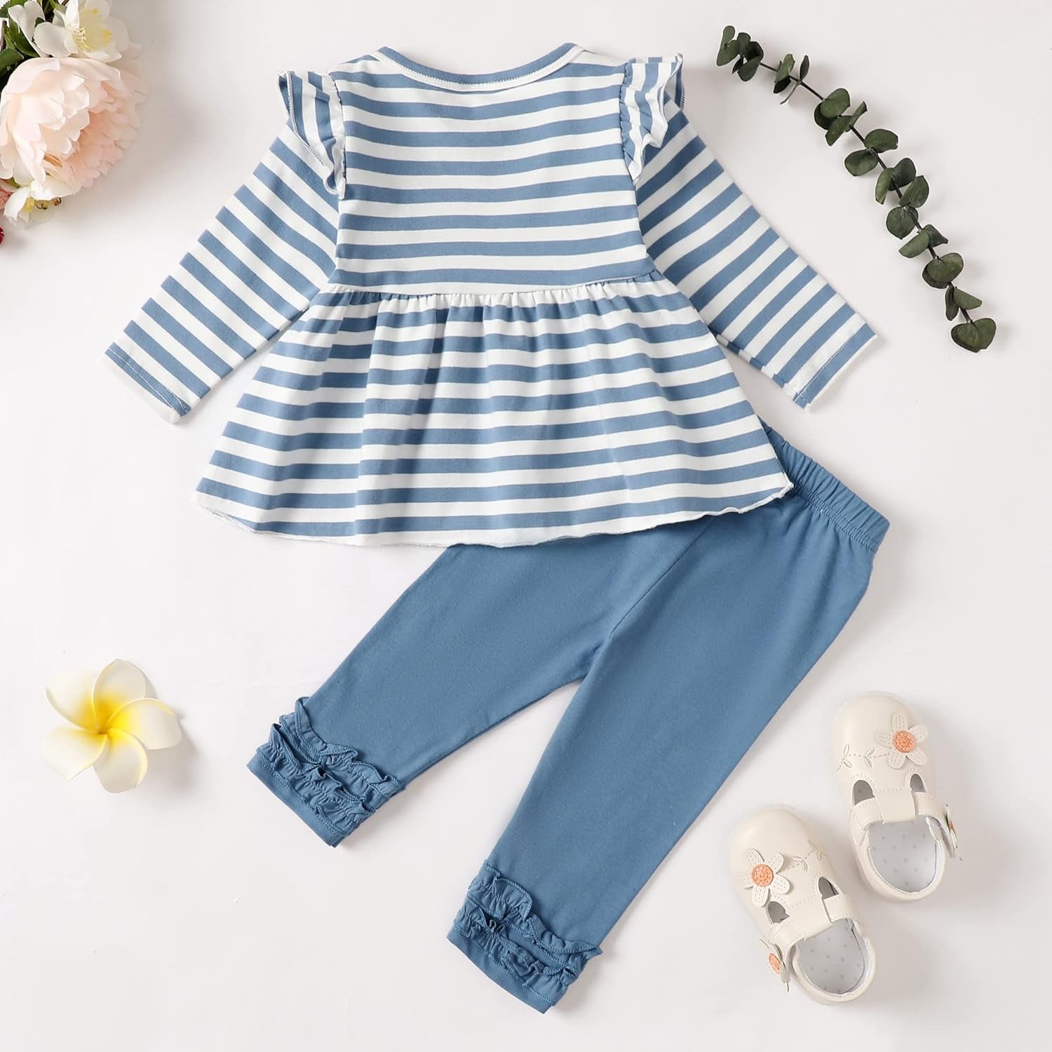 Baby Girl Clothes Toddler Girl Outfits Ruffle Shirt Pants Cute Infant Outfit Set Baby Girl Fall Winter Clothes