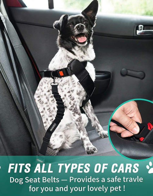 Load image into Gallery viewer, Dog Seat Belt,3 Piece Set Retractable Dog Car Harness Adjustable Dog Seat Belt for Vehicle Nylon Pet Safety Seat Belts Heavy Duty &amp; Elastic
