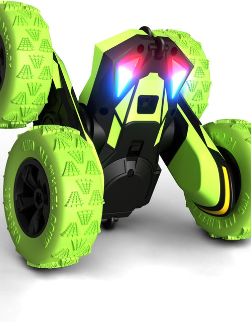 Load image into Gallery viewer, RC Stunt Cars Remote Control Car Double-Sided Driving 360-Degree Flips Rotating Car Toy, Green
