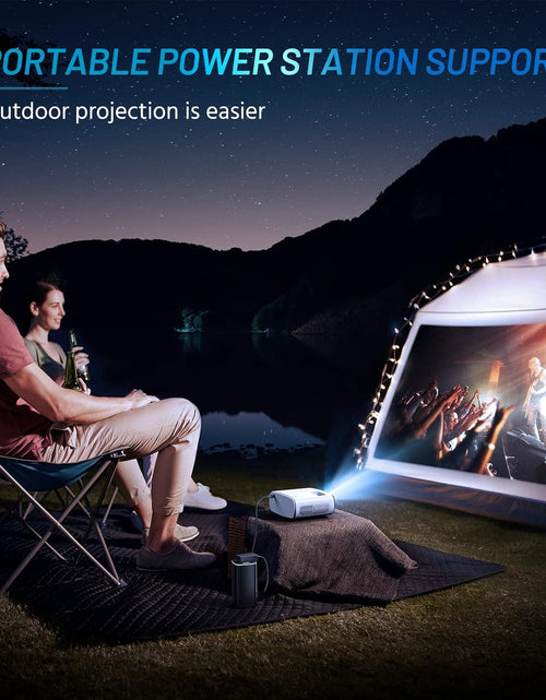 Load image into Gallery viewer, Mini Projector for Iphone,  2024 Upgraded 1080P HD Projector, 8000L Portable Projector with Tripod, Movie Projector Compatible with Android/Ios/Windows/Tv Stick/Hdmi/Usb
