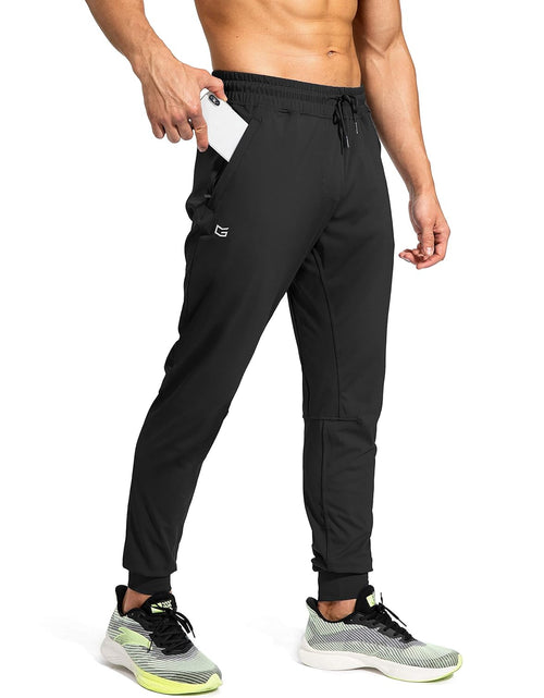 Load image into Gallery viewer, Men&#39;S Sweatpants with Zipper Pockets Athletic Pants Traning Track Pants Joggers for Men Soccer, Running, Workout
