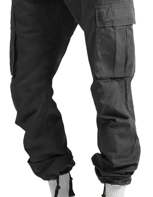 Load image into Gallery viewer, Mens Cargo Pants Casual Joggers Athletic Pants Cotton Loose Straight Sweatpants
