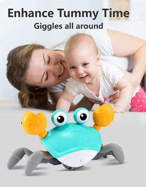 Load image into Gallery viewer, Crawling Crab Baby Toy - Infant Tummy Time Toys 3 4 5 6 7 8 9 10 11 12 Babies Boy 3-6 6-12 Learning Crawl 9-12 12-18 Walking Toddler 36 Months Old Music Development 1St Birthday Gifts
