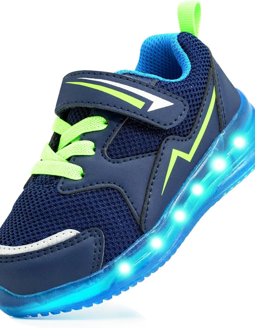 Load image into Gallery viewer, Light up Shoes for Boys Girls Toddler LED Flashing Sneakers Breathable Sport Walking Shoes for Kids
