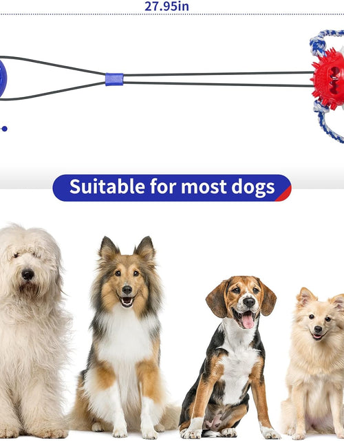 Load image into Gallery viewer, Dog Toys for Aggressive Chewers Interactive Dog Toys, Suction Cup Dog Toy Tug of War Indestructible, Dog Puzzle Toys Treat Food Dispensing Ball, Dog Enrichment Toys
