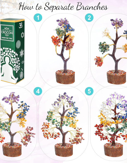 Load image into Gallery viewer, Seven Chakra Crystal Tree Birthday Gifts for Women, Crystal Tree of Life Sister Birthday Gifts Home Decor Birthday Gifts for Mom Positive Energy New Home House Warming Gifts for Women
