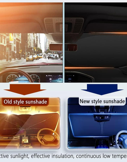 Load image into Gallery viewer, Sunshade for Car Windshield,240T Thickened Windshield Sun Shade for Blocking 99% Sunlight &amp; Heat,Summer Car Essentials Sun Cover for Car Windshield Fits Car,Truck,Suv
