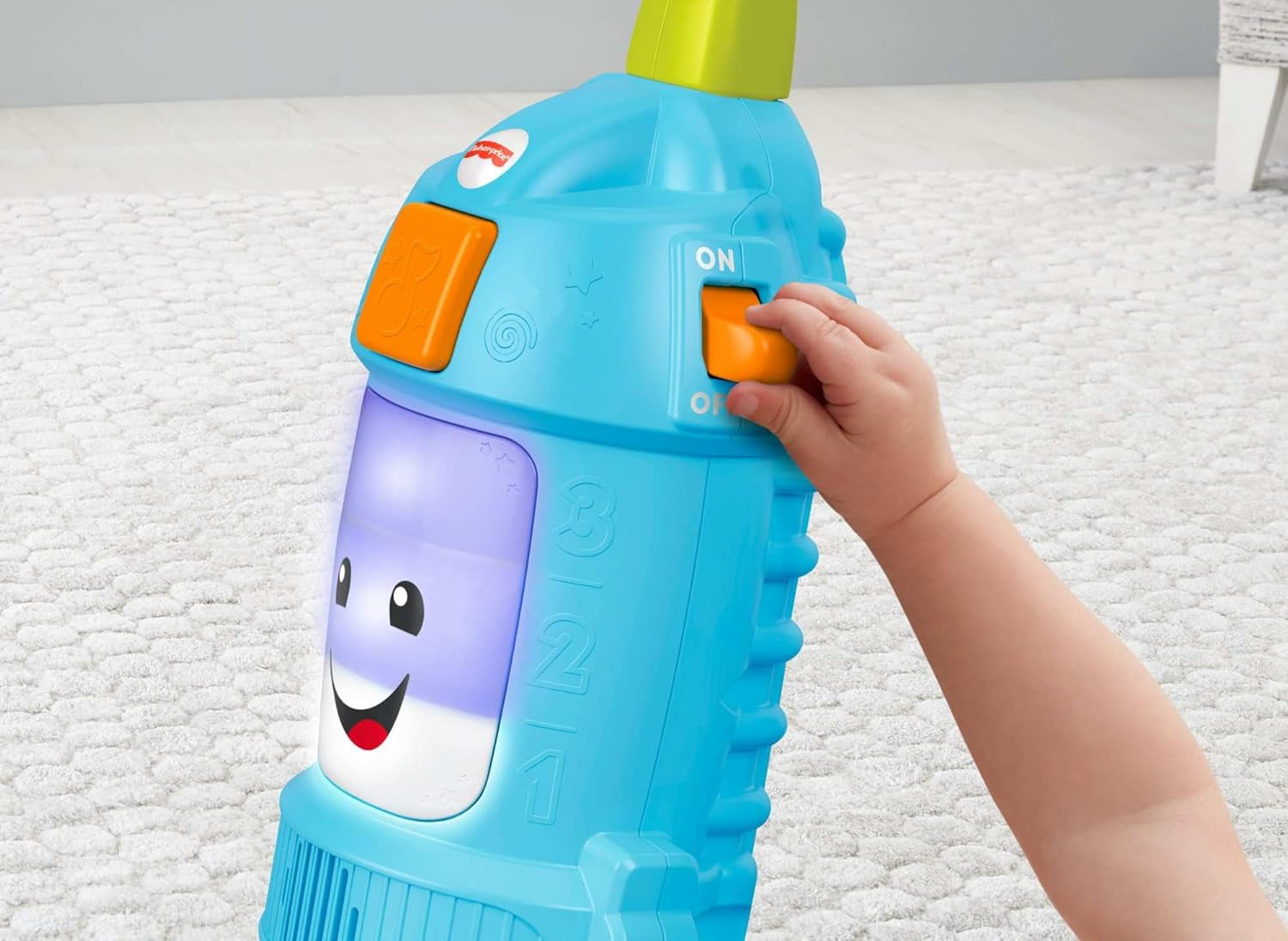 Toddler Toy Laugh & Learn Light-Up Learning Vacuum Musical Push along for Pretend Play Infants Ages 1+ Years​