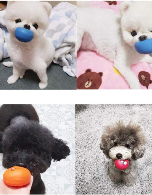 Load image into Gallery viewer, Smile Face Dog Squeaky Toys Soft Latex Squeak Balls for Puppy Small Pet Dogs 6 Pcs/Set
