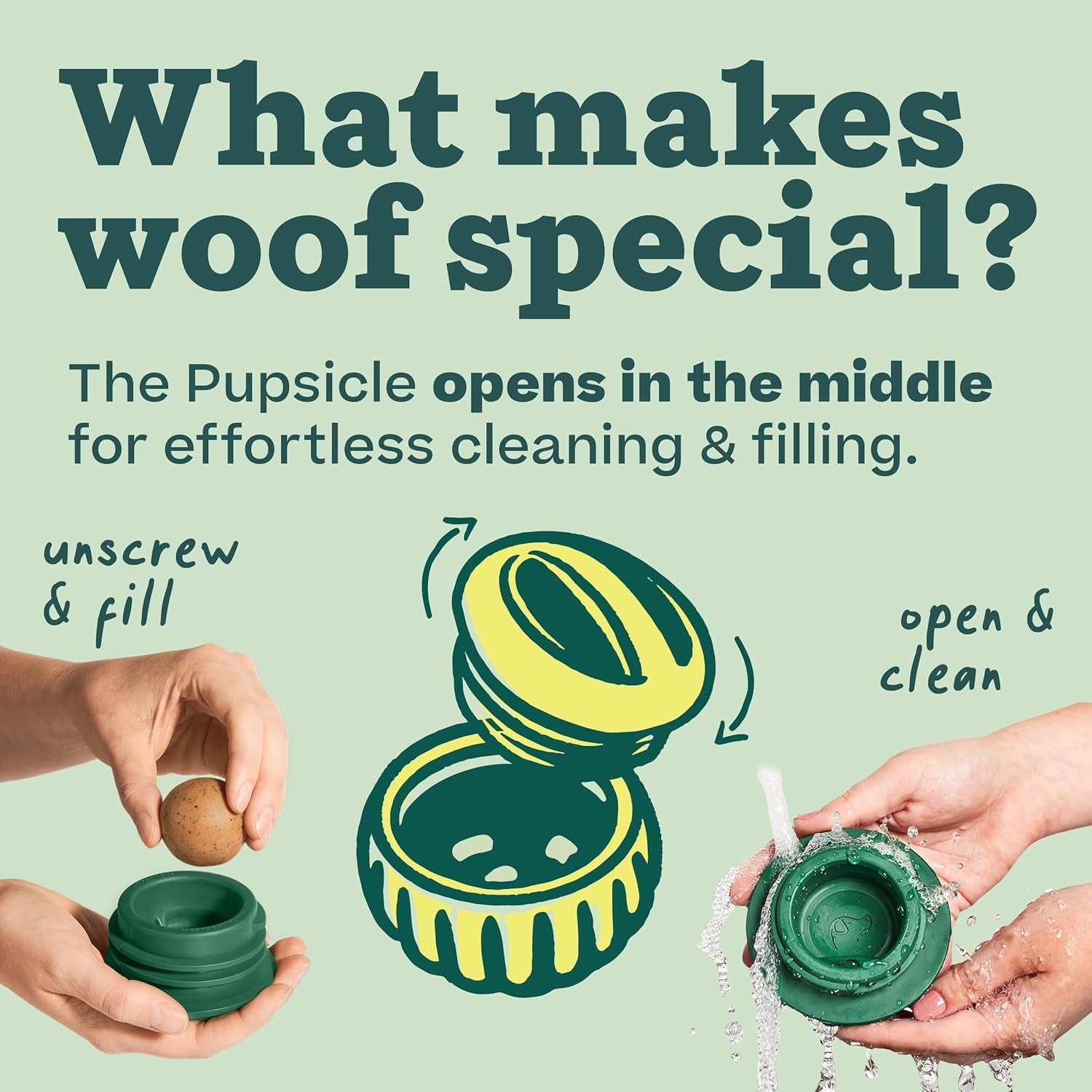 Pupsicle - Long-Lasting Interactive Dog Toy to Keep Your Pup Distracted - Safe for Dogs - Low-Mess Design - Dog Toys for Large Dogs 25-75 Lbs