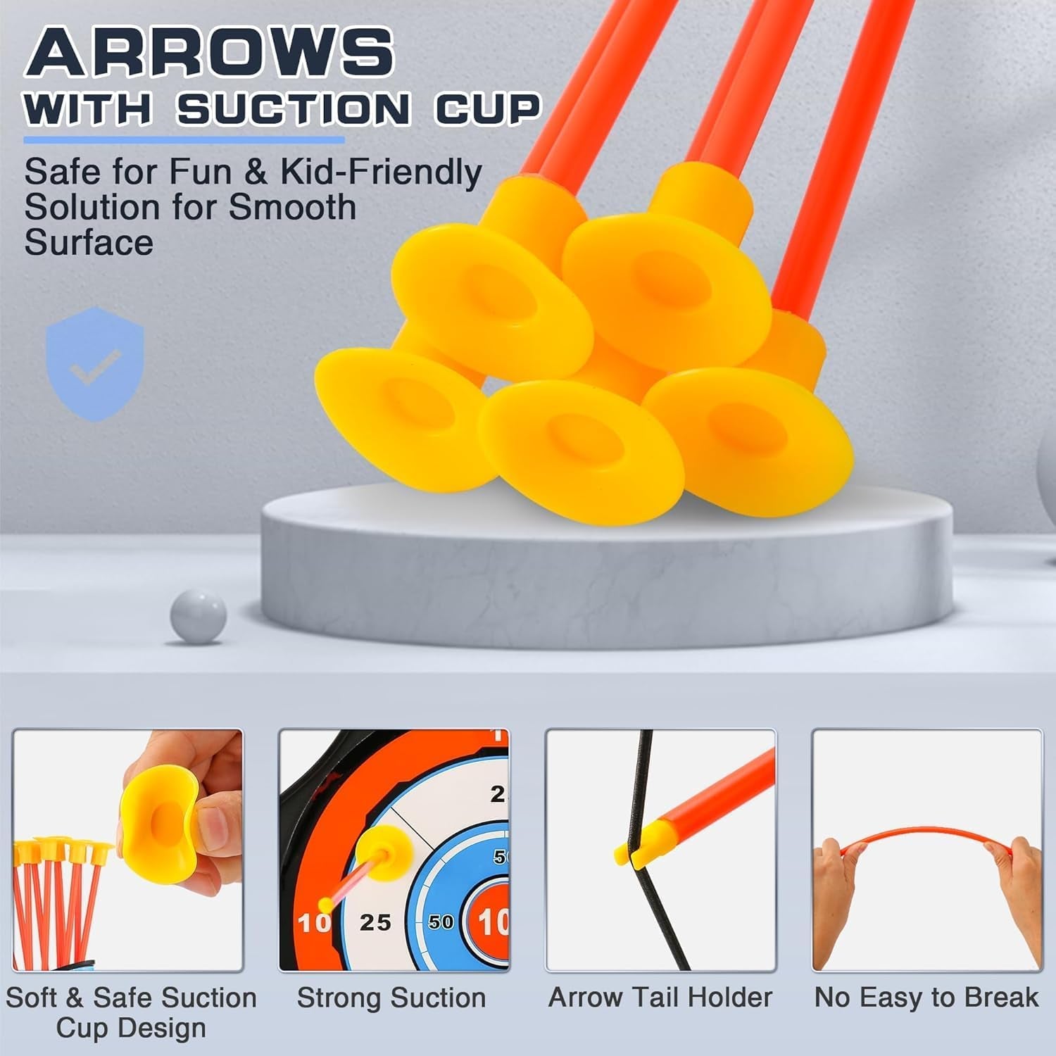 Bow and Arrow Set for Kids, 2-Pack LED Light up Archery Set with 20 Suction Cup Arrows, Outdoor Toy for Boy Girl Age 4-8 8-12 with Standing Target&2 Quivers, Birthday Gift for Kid 5 6 7 8 9 Year Old