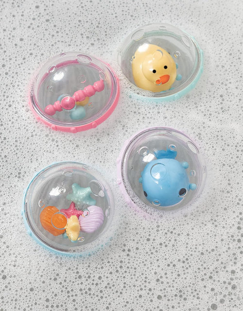 Load image into Gallery viewer, ® Float &amp; Play Bubbles™ Baby and Toddler Bath Toy, 4 Count
