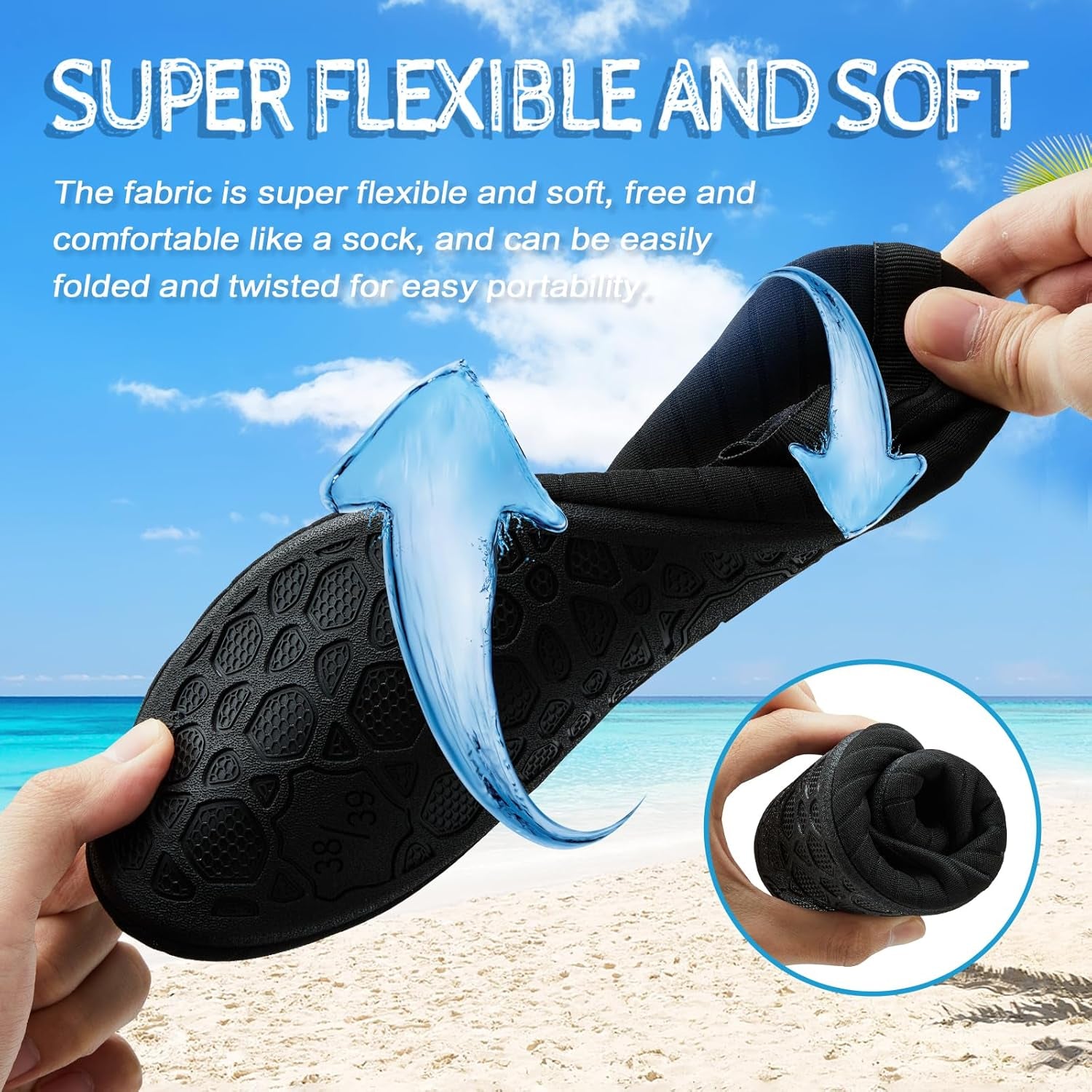 Water Shoes Barefoot Aqua Yoga Socks Quick-Dry Beach Swim Surf Shoes for Women Men