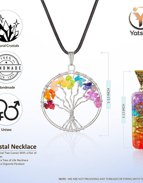 Load image into Gallery viewer, Chakra Crystal Tree - Handmade Healing Crystal Tree with 7 Chakra Stones - Decorative Tree of Life for Meditation, Feng Shui, and Home Decor - Unique Birthday Gifts for Women
