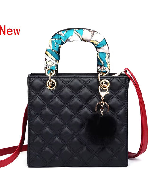 Load image into Gallery viewer, Diamond Stripe Women Handbag Female Luxury Designer Crossbody Bag High Quality Leather Shoulder Bag Clutch Purse Brand Tote Bags
