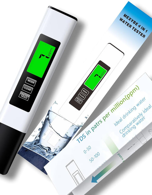 Load image into Gallery viewer, 2024 All-New 4 in 1 Tds Meter Digital Water Tester - Accurate and Reliable TDS EC &amp; Temp(°C,°F) Meter - 0-9990Ppm - Professional Testing for Drinking Water, RO/DI System, Aquariums Etc
