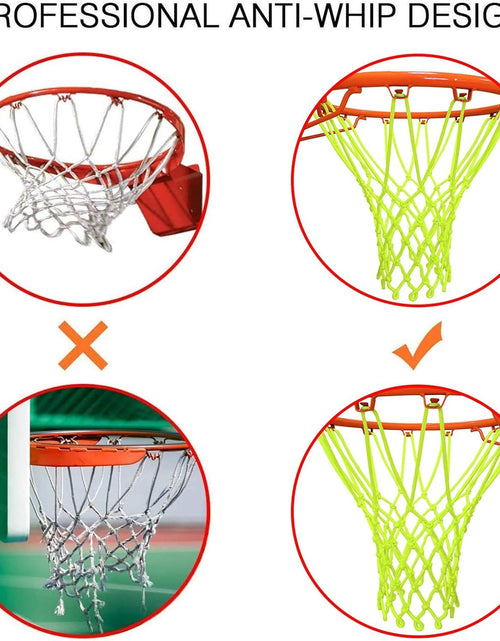 Load image into Gallery viewer, Nightlight Basketball Net Luminous Outdoor Portable Sun Powered Sports Nylon
