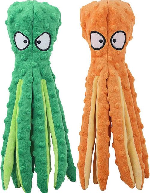 Load image into Gallery viewer, Squeaky Dog Toys, Octopus No Stuffing Crinkle Plush Dog Toys to Keep Them Busy, Interactive Dog Chew Toys for Puppy Teething, Large Dog Toys for Large Medium Small Breeds, Pet Toys, 2 Pack
