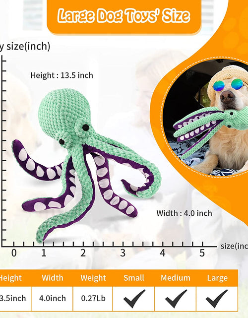 Load image into Gallery viewer, Squeaky Dog Toys for Large Dogs: Plush Dog Toys with Soft Fabric - Pet Toys for Small, Medium, and Large Dogs - Puppy Toys to Keep Them Busy
