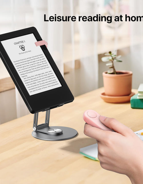 Load image into Gallery viewer, RF Remote Control Page Turner for Kindle Paperwhite Accessories Ipad Reading Kobo Surface Comics/Novels Iphone Tablets Android Taking Photos Camera Video Recording Remote Triggers(Pink)
