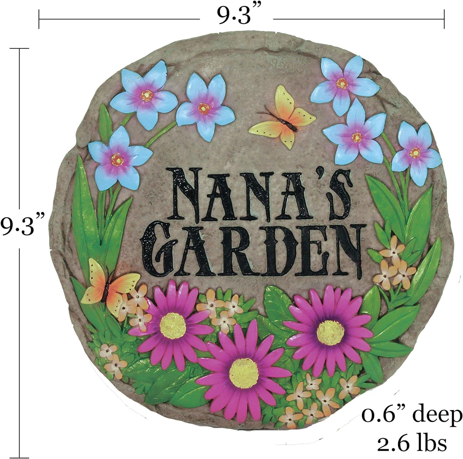 - Garden Décor - Nana'S Garden Stepping Stone - Decorative Stone for Garden - Resin