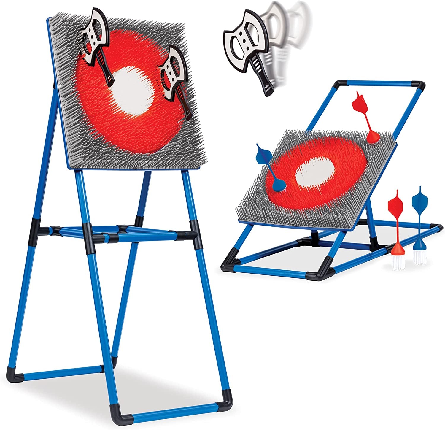 Eastpoint Axe Throw & Lawn Dart Target Sets - Bristle Axe Throwing Target & 2-In-1 Combo Backyard Game for Indoors and Outdoors