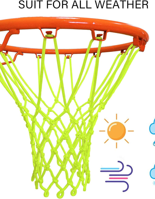 Load image into Gallery viewer, Nightlight Basketball Net Luminous Outdoor Portable Sun Powered Sports Nylon
