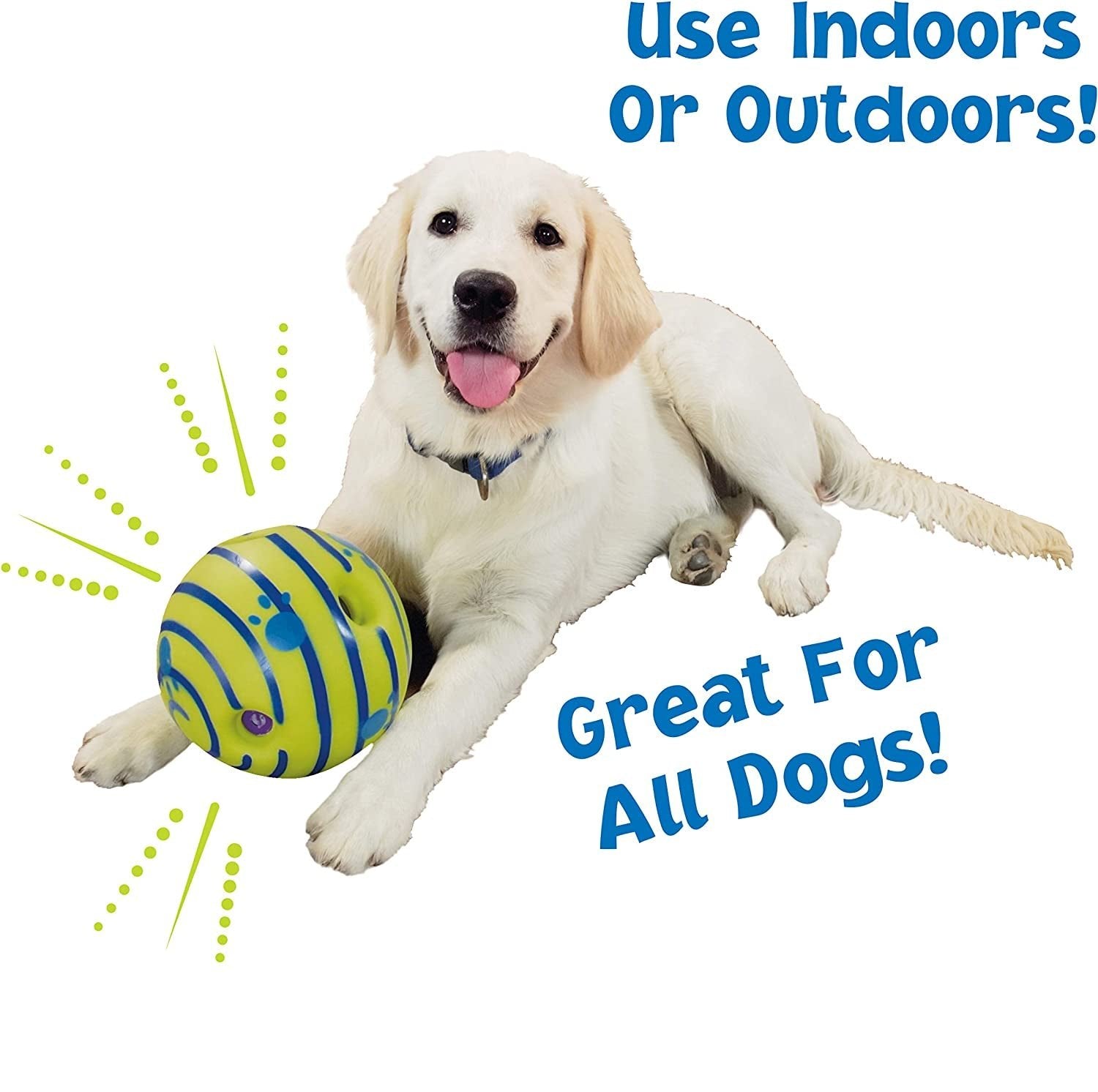 Ball, Interactive Dog Toy, Fun Giggle Sounds When Rolled or Shaken, Pets Know Best, as Seen on TV