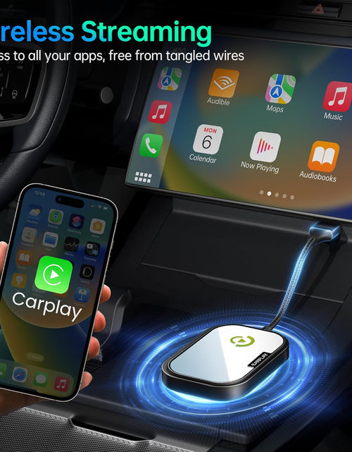 Load image into Gallery viewer, Wireless Carplay Adapter for Apple Iphone, Converts Factory Wired Carplay to Wireless Carplay 2024 Upgrade Plug &amp; Play Auto Connect Fast Easy Use for Cars from 2017 &amp; Iphone Ios Black
