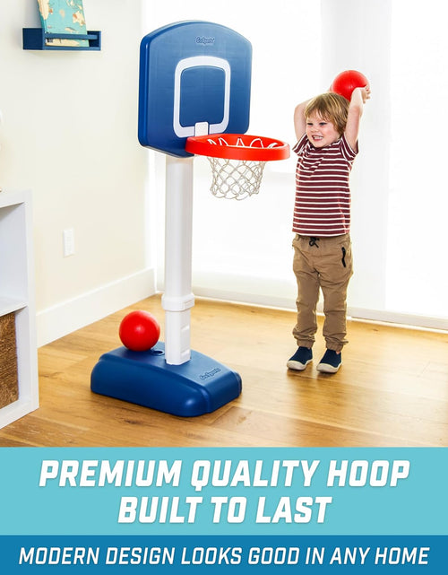 Load image into Gallery viewer, Tot Shot Toddler Basketball Set - Kids Indoor &amp; Outdoor Toy Hoop with Adjustable Height
