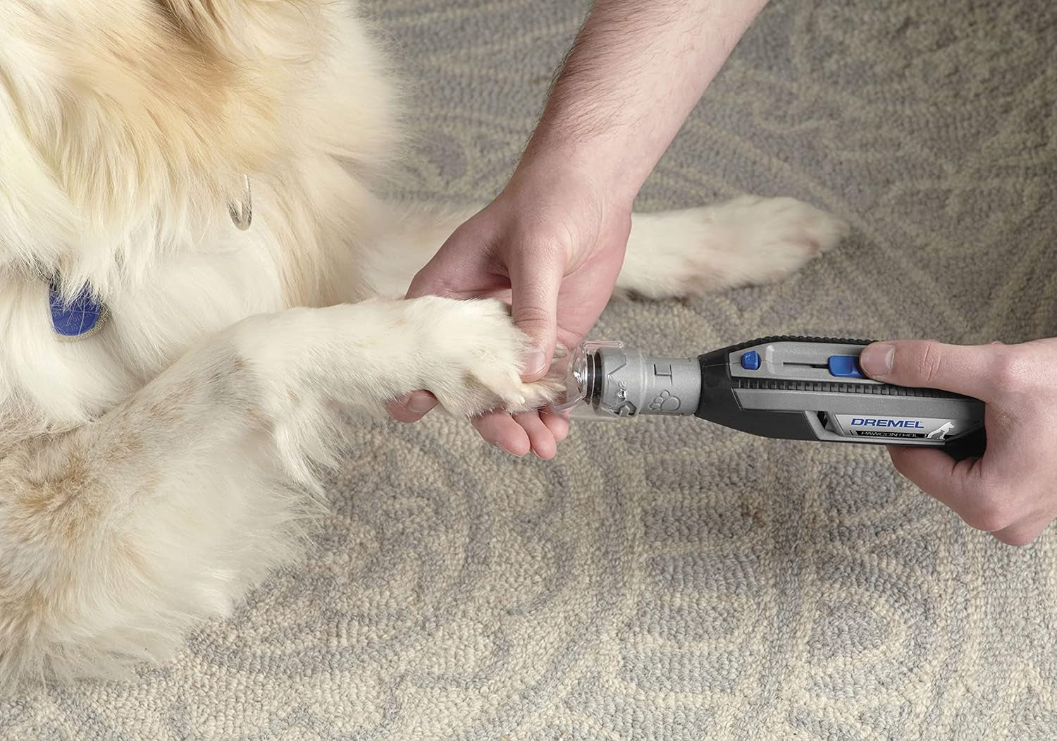 Pawcontrol 7760-PGK Dog Nail Grinder and Trimmer - Cordless & Rechargeable Pet Grooming Tool Kit - Safe and Humane for Dogs, Cats, and Small Animals