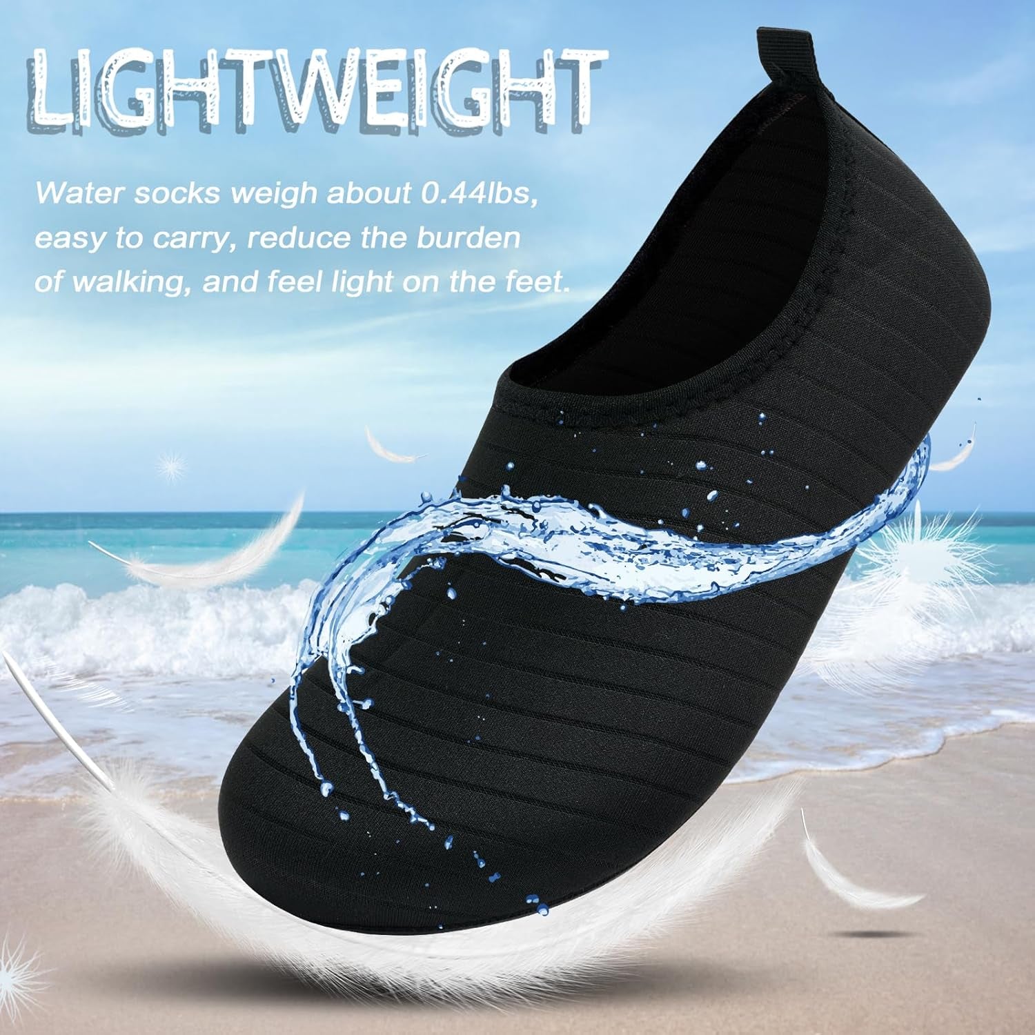 Water Shoes Barefoot Aqua Yoga Socks Quick-Dry Beach Swim Surf Shoes for Women Men