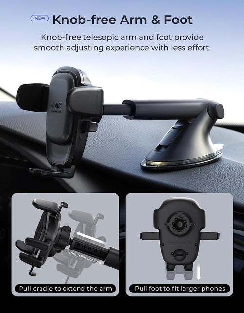 Load image into Gallery viewer, Easy One Touch 6 Universal Car Mount Dashboard &amp; Windshield Suction Cup Phone Holder for Iphone Samsung, Google, All Smartphones
