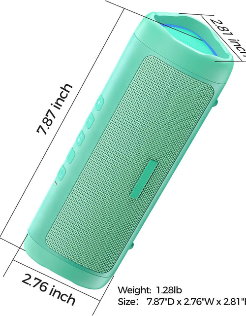 Load image into Gallery viewer, Bluetooth Speaker, IPX5 Waterproof Speaker with HD Sound, up to 20H Playtime, TWS Pairing, BT5.3, Portable Wireless Speakers for Home/Party/Outdoor/Beach, Electronic Gadgets, Birthday Gift (Teal)
