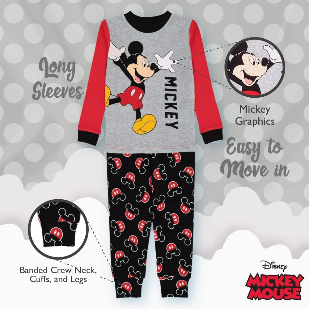 6-Piece Snug-Fit Cotton Pajama Set, Soft & Cute for Kids