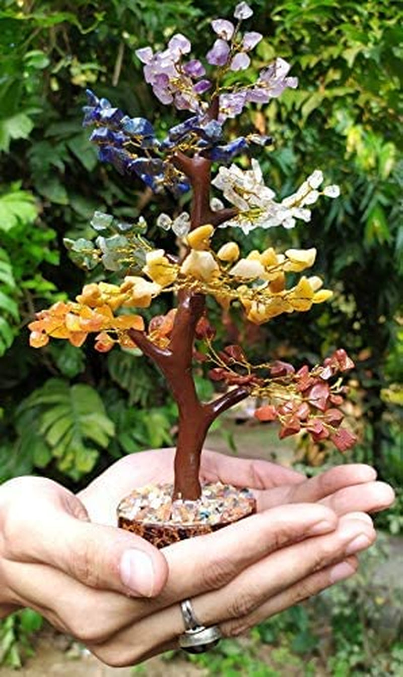 Seven Chakra Crystal Tree Birthday Gifts for Women, Crystal Tree of Life Sister Birthday Gifts Home Decor Birthday Gifts for Mom Positive Energy New Home House Warming Gifts for Women