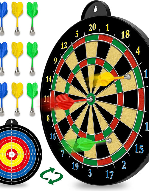 Load image into Gallery viewer, Magnetic Dart Board - 12Pcs Magnetic Darts - Excellent Indoor Game and Party Games - Gifts for 5 6 7 8 9 10 11 12 Year Old Boy Kids
