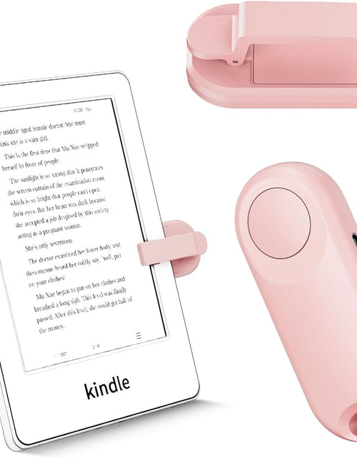 Load image into Gallery viewer, RF Remote Control Page Turner for Kindle Paperwhite Accessories Ipad Reading Kobo Surface Comics/Novels Iphone Tablets Android Taking Photos Camera Video Recording Remote Triggers(Pink)
