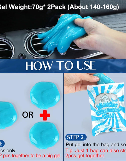 Load image into Gallery viewer, Car Interior Duster Detail Brush Cleaning Gel Kit, Soft Dash Vent Dusting Car Slime Putty Detailing Brushes Accessories Essentials Supplies Tools for Auto,Truck,Suv,Rv
