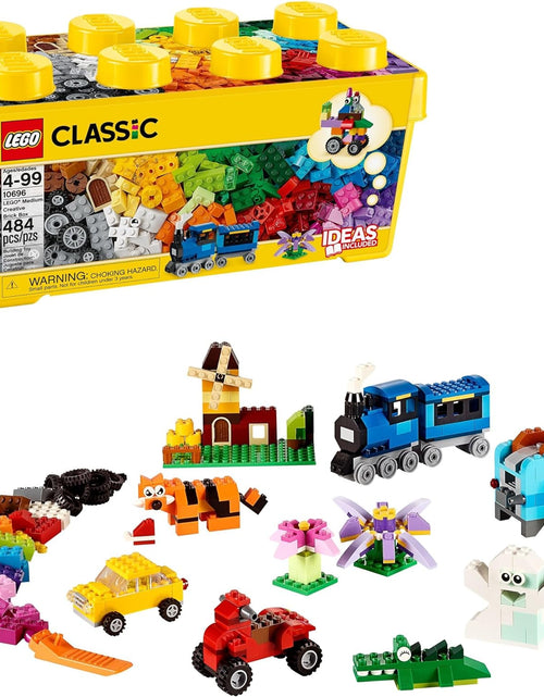 Load image into Gallery viewer, Classic Medium Creative Brick Box 10696 Building Toy Set - Featuring Storage, Includes Train, Car, and a Tiger Figure, and Playset for Kids, Boys, and Girls Ages 4-99
