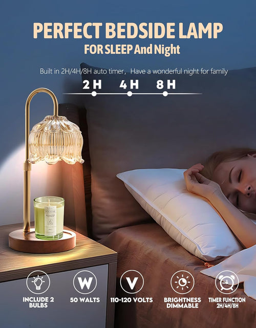 Load image into Gallery viewer, Fragrance Candle Warmer Lamp，Electric Candle Warmer with Timer &amp; Dimmer，Mom Christmas Birthday Gifts for Women, House Warming Gifts New Home Bedroom Decor
